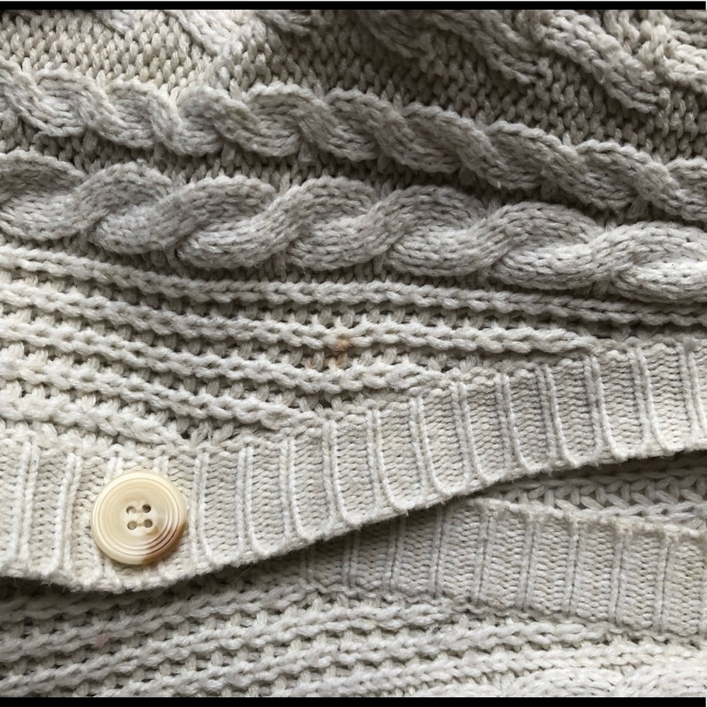 Longline Cable Knit Cardigan